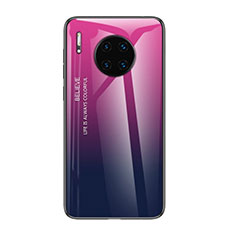 Carcasa Bumper Funda Silicona Espejo Gradiente Arco iris H01 para Huawei Mate 30E Pro 5G Multicolor