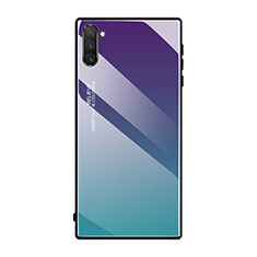 Carcasa Bumper Funda Silicona Espejo Gradiente Arco iris H01 para Samsung Galaxy Note 10 Multicolor