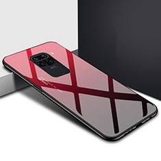 Carcasa Bumper Funda Silicona Espejo Gradiente Arco iris H01 para Xiaomi Redmi 10X 4G Rojo