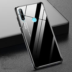 Carcasa Bumper Funda Silicona Espejo Gradiente Arco iris H02 para Huawei Honor 20E Negro
