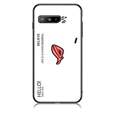 Carcasa Bumper Funda Silicona Espejo Gradiente Arco iris LS1 para Asus ROG Phone 3 Blanco