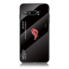 Carcasa Bumper Funda Silicona Espejo Gradiente Arco iris LS1 para Asus ROG Phone 3 Negro