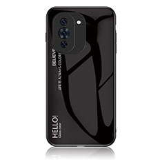 Carcasa Bumper Funda Silicona Espejo Gradiente Arco iris LS1 para Huawei Nova 10 Negro