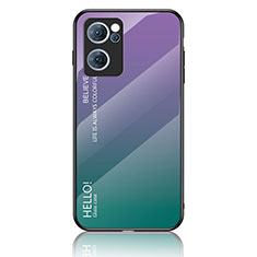 Carcasa Bumper Funda Silicona Espejo Gradiente Arco iris LS1 para OnePlus Nord CE 2 5G Multicolor