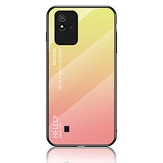 Carcasa Bumper Funda Silicona Espejo Gradiente Arco iris LS1 para Realme C11 (2021) Amarillo