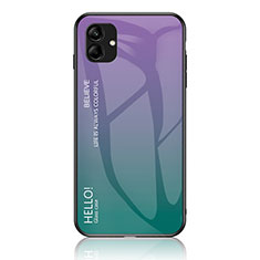 Carcasa Bumper Funda Silicona Espejo Gradiente Arco iris LS1 para Samsung Galaxy A04 4G Multicolor