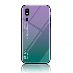 Carcasa Bumper Funda Silicona Espejo Gradiente Arco iris LS1 para Samsung Galaxy A2 Core A260F A260G Multicolor