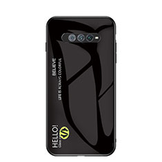 Carcasa Bumper Funda Silicona Espejo Gradiente Arco iris LS1 para Xiaomi Black Shark 4S 5G Negro