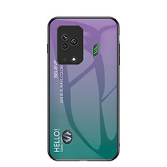 Carcasa Bumper Funda Silicona Espejo Gradiente Arco iris LS1 para Xiaomi Black Shark 5 5G Multicolor