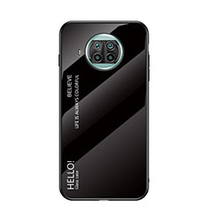Carcasa Bumper Funda Silicona Espejo Gradiente Arco iris LS1 para Xiaomi Mi 10T Lite 5G Negro