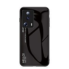 Carcasa Bumper Funda Silicona Espejo Gradiente Arco iris LS1 para Xiaomi Mi 12 Lite NE 5G Negro