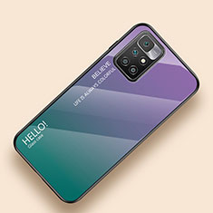 Carcasa Bumper Funda Silicona Espejo Gradiente Arco iris LS1 para Xiaomi Redmi 10 (2022) Multicolor