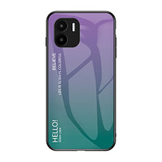 Carcasa Bumper Funda Silicona Espejo Gradiente Arco iris LS1 para Xiaomi Redmi A2 Multicolor