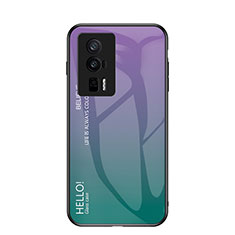 Carcasa Bumper Funda Silicona Espejo Gradiente Arco iris LS1 para Xiaomi Redmi K60 Pro 5G Multicolor