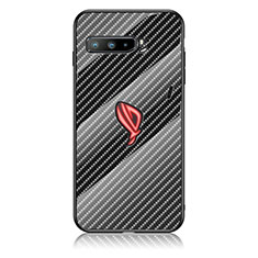 Carcasa Bumper Funda Silicona Espejo Gradiente Arco iris LS2 para Asus ROG Phone 3 Negro