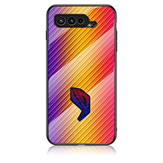 Carcasa Bumper Funda Silicona Espejo Gradiente Arco iris LS2 para Asus ROG Phone 5s Pro Rosa