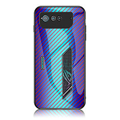 Carcasa Bumper Funda Silicona Espejo Gradiente Arco iris LS2 para Asus ROG Phone 6 Azul