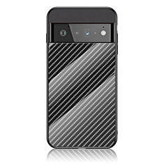 Carcasa Bumper Funda Silicona Espejo Gradiente Arco iris LS2 para Google Pixel 6 Pro 5G Negro