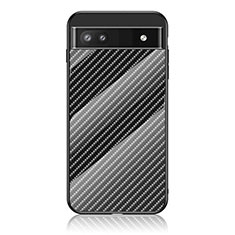 Carcasa Bumper Funda Silicona Espejo Gradiente Arco iris LS2 para Google Pixel 6a 5G Negro