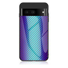 Carcasa Bumper Funda Silicona Espejo Gradiente Arco iris LS2 para Google Pixel 7 5G Azul