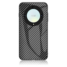 Carcasa Bumper Funda Silicona Espejo Gradiente Arco iris LS2 para Huawei Honor X9a 5G Negro