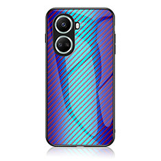 Carcasa Bumper Funda Silicona Espejo Gradiente Arco iris LS2 para Huawei Nova 10 SE Azul