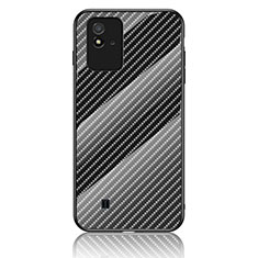 Carcasa Bumper Funda Silicona Espejo Gradiente Arco iris LS2 para Realme C11 (2021) Negro