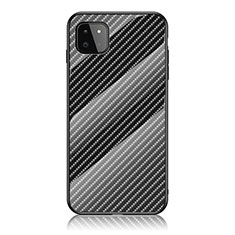 Carcasa Bumper Funda Silicona Espejo Gradiente Arco iris LS2 para Samsung Galaxy A22 5G Negro