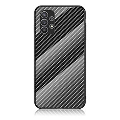 Carcasa Bumper Funda Silicona Espejo Gradiente Arco iris LS2 para Samsung Galaxy A23 4G Negro