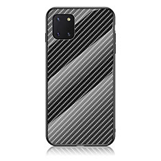 Carcasa Bumper Funda Silicona Espejo Gradiente Arco iris LS2 para Samsung Galaxy A81 Negro