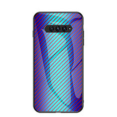 Carcasa Bumper Funda Silicona Espejo Gradiente Arco iris LS2 para Xiaomi Black Shark 4 Pro 5G Azul