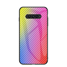 Carcasa Bumper Funda Silicona Espejo Gradiente Arco iris LS2 para Xiaomi Black Shark 4 Pro 5G Rosa