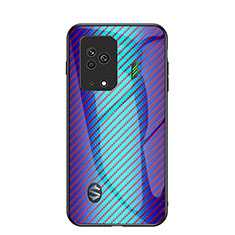 Carcasa Bumper Funda Silicona Espejo Gradiente Arco iris LS2 para Xiaomi Black Shark 5 5G Azul