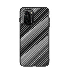 Carcasa Bumper Funda Silicona Espejo Gradiente Arco iris LS2 para Xiaomi Mi 11i 5G Negro