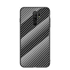 Carcasa Bumper Funda Silicona Espejo Gradiente Arco iris LS2 para Xiaomi Poco M2 Negro