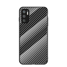 Carcasa Bumper Funda Silicona Espejo Gradiente Arco iris LS2 para Xiaomi Redmi Note 10T 5G Negro