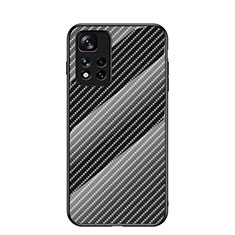 Carcasa Bumper Funda Silicona Espejo Gradiente Arco iris LS2 para Xiaomi Redmi Note 11 Pro+ Plus 5G Negro