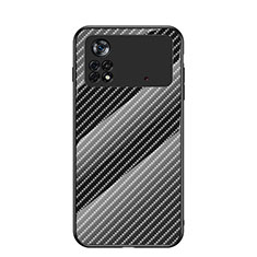 Carcasa Bumper Funda Silicona Espejo Gradiente Arco iris LS2 para Xiaomi Redmi Note 11E Pro 5G Negro