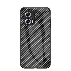 Carcasa Bumper Funda Silicona Espejo Gradiente Arco iris LS2 para Xiaomi Redmi Note 11T Pro 5G Negro