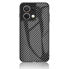 Carcasa Bumper Funda Silicona Espejo Gradiente Arco iris LS2 para Xiaomi Redmi Note 13 Pro 5G Negro