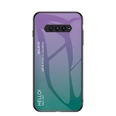 Carcasa Bumper Funda Silicona Espejo Gradiente Arco iris LS3 para Xiaomi Black Shark 4 Pro 5G Multicolor