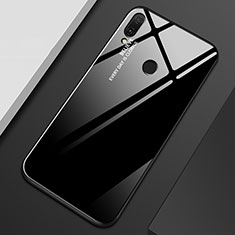 Carcasa Bumper Funda Silicona Espejo Gradiente Arco iris M01 para Huawei Y9 (2019) Negro