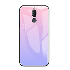 Carcasa Bumper Funda Silicona Espejo Gradiente Arco iris para Huawei Maimang 6 Morado