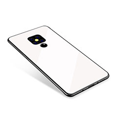 Carcasa Bumper Funda Silicona Espejo Gradiente Arco iris para Huawei Mate 20 Blanco
