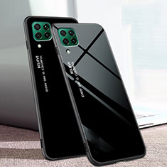 Carcasa Bumper Funda Silicona Espejo Gradiente Arco iris para Huawei Nova 6 SE Negro
