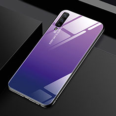 Carcasa Bumper Funda Silicona Espejo Gradiente Arco iris para Huawei P Smart Pro (2019) Morado