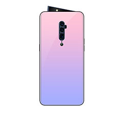 Carcasa Bumper Funda Silicona Espejo Gradiente Arco iris para Oppo Reno 10X Zoom Vistoso