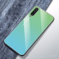 Carcasa Bumper Funda Silicona Espejo Gradiente Arco iris para Xiaomi CC9e Cian