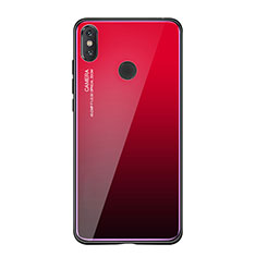 Carcasa Bumper Funda Silicona Espejo Gradiente Arco iris para Xiaomi Mi 8 SE Rojo