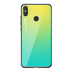 Carcasa Bumper Funda Silicona Espejo Gradiente Arco iris para Xiaomi Mi 8 SE Verde